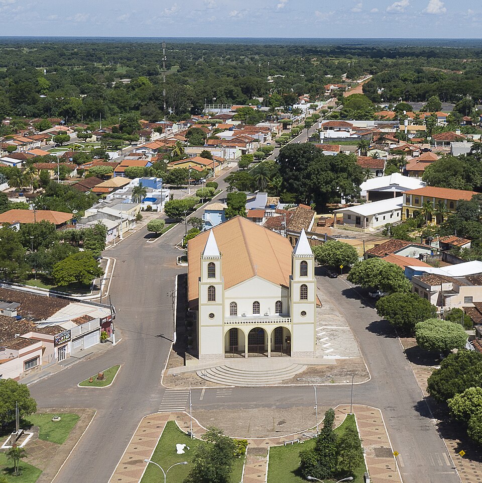 Vista aérea do Pantanal em Poconé (MT)
